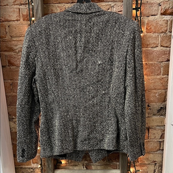 DKNY Black and Gray Wool Blazer - Picture 4 of 4